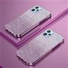 PAIX Custodia Telefono Trasparente Compatibile con Realme 9 Pro 5G Cover Cornice Elettroplaccata Gradiente Glitter Protettiva Sottile TPU