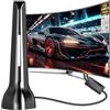 QGClearSO Antenna TV per interni potente, 2026 Antenna TNT per interni con amplificatore di segnale intelligente, antenna interna TNT potente ricezione 360° portata 800km, 4K HD/1080P