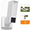 Netatmo Videocamera Esterna di Sorveglianza Intelligente Sirena da 105dB, Wi-Fi, illuminazione integrata, rilevamento dei movimenti, visione notturna, senza abbonamento, bianca, NOC-S-W-IT