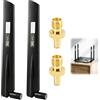 Wxuiqaz 2 Pezzi Antenna 5G 4G LTE Antenna 18DBI WiFi Interno SMA/TS9 Maschio, Omnidirezionale Amplificatore Segnale WiFi 3G 4G 5G GSM GPRS Router Modem Hotspot PCI Telecamera IP Booster Sicurezza Casa