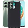 AQGGESH Custodia per Honor X6b JDY-LX1, JDY-LX2 (6.56) Cover, Black Protettivo Sottile Morbido Silicone Custodia Protezioni Skin Bumper - Black