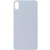 Smartex® Vetro copribatteria per scocca Posteriore Big Hole Compatibile con iPhone XS Max | Senza Logo (Argento)