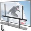 monTEK Supporto Regolabile per Soundbar Fino a 10 Kg, Staffa Soundbar Sotto La TV, adatto anche per Bose Soundbar 500/700, Sonos Arc/Beam/Playbar, Samsung, Sony, LG e JBL
