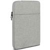 moex Custodia per tablet Honor Pad 10, borsa con cerniera e scomparto per accessori, Sleeve in tessuto di nylon, morbida e imbottita, custodia protettiva minimalista Dash Case, grigio