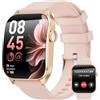 Haulvean Smart Watch da donna, rispondere/effettuare chiamate, schermo curvo HD da