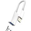 zoyuzan Adattatore da Lightning a USB per fotocamera OTG 3.0 per iPhone 14 Pro Max Cellulare Femmina Digital Camera Spina per Apple MFI Certified Tastiera Connettore Adattatori Adattatore Cavo Adattatore per