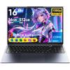Vowmoon Laptop 16 - Core i5-8210Y (fino a 3,6 GHz), 16 GB RAM, SSD 512 GB, FHD 1920x1200 16:10, tastiera retroilluminata, Wi-Fi 5, Bluetooth 5.0, USB-A, HDMI, RJ45, 44 Wh (7,6 V/5800 mA)