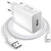 Movilux_ES Caricatore modello MDY-10-EF (18W) Ricarica Rapida 3.0 Plus Cavo USB Tipo C Compatibile con Xiaomi Mi 8 SE, Redmi Note 7 Pro, Mi 9T Pro, Mi MAX 3, Bianco