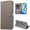 CTIUYA Custodia Cover per Huawei P30 Lite in Pelle,Grigio | Portafoglio a Libro con Porta Carte Interno Silicone Antiurto, Funzione Supporto Libretto Protettiva Flip Case Magnetica