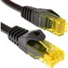 kenable Rete CAT6 Rame cavo gigabit Ethernet Patch Snagless RJ45 3 m Nero [3 metro/3m]