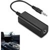 WaxYxaW Autoradio, filtro anti-interferenza per sistemi audio auto e stereo, isolamento acustico di massa con cavo audio da 3,5 mm, per smartphone, PC, tablet, Bluetooth