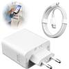 EuSupNova Caricatore 80 W USB C ricarica rapida con cavo 2 m bianco, adattatore tipo C