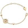 GUESS braccialetto G Talisman 14mm Pearly G Coin Bracelet Yellow Gold dorato