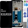 iYAiYO Schermo LCD Display Digitalizzatore Touch Screen Ricambio Compatibile con Motorola E22 / E22i XT2239 Schermo Completo con Cornice-Nero