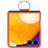 RankOne Custodia per Samsung Galaxy Z Flip 7 / Z Flip7 2025 17,4 cm con Anello in Policarbonato Resistente alle Cadute - Arancione.