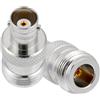Vecys 2 Pezzi Adattatore Coassiale RF N Femmina a BNC Femmina 50 Ohm Adattatore Antenna N a BNC per Cavo di Prolunga Antenna Radio