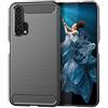 NEKOYA Cover Huawei Honor 20 PRO,Huawei Honor 20 PRO Cover [Fibra di Carbonio Gel di silice& Anti-graffio] [Mano Antiscivolo]- Massima Protezione da Cadute e Urti, Custodia Huawei Honor 20 PRO