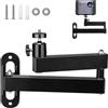 Dwitkul Supporto da Parete per Proiettore,Supporto per Proiettore Regolabile con Rotazione a 360°, con interfaccia a vite da 1/4, braccio articolato da 35 cm per Home Cinema, Ufficio e Sala Giochi.