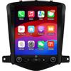hizpo Autoradio Android 14 da 9,7 pollici con schermo verticale per Chevrolet Cruze J300 2008-2012, compatibile con Carplay/Android Auto wireless, comandi al volante, Wi-Fi/4G, AM/FM, 4 core, 2 GB