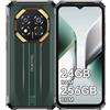 OUKITEL G7 Rugged Smartphone Android 16, 24GB RAM+256GB ROM/TF 1TB, Verde
