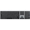 TUNIT Tastiera wireless in alluminio con tastierino numerico - Grigio Siderale | ITA