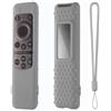 Generico Custodia per Samsung TV BN59-01432, custodia protettiva per telecomando, custodia di copertura in silicone antigraffio, guscio per telecomando con cordino (Grigio)