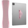 TECHGEAR Supporto universale per tablet e dita, elastico adesivo, per attaccare sul retro di tablet e custodie per tablet, iPad, Samsung Tabs, Lenovo, dispositivi portatili e altro ancora, rosa