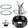 TOSAMZOO Kit di ricambio per frullatore Oster Blender, accoppiamento Stud Slinger Pinwith Jar Base Cap e 2 guarnizioni O-Ring in gomma kit di ricambio accessori