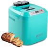 Kitchen in the box Macchina per il Pane, Kitchen in the Box Macchina del Pane con 12 Programmi, 900g, Senza Glutine, Dispenser Frutta Secca, Teglia Antiaderente, 3 Livelli di Cottura, Timer 13H e 1H Caldo(Blu)