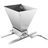 GramStudio Mulino manuale per cereali,Smerigliatrice manuale in acciaio inox frantoio per grano schiacciare malto mulino 2 rulli