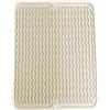 SOQKEEN Grande Tappetino Scolapiatti Silicone 50x40cm, Bianco Crema