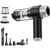 vyvylabs Pulitore manuale per aspirapolvere 15000 Pa con un pulsante Dust Dust Discharge (Blow/Suction) Mini/Portatile/Ricaricabile USB Vacuum Cleaner, per peli di animali, auto, casa, ufficio, auto, casa