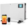 LEHMANN Termoconvettore Elettrico con Telecomando, Wi-Fi e App Tuya Smart, Riscaldamento a Convettore con 3 Livelli Potenza 750/1250/2000 W, Timer, Termostato e Protezione da Surriscaldamento, Bianco