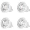 YUIIP Lampadine LED MR11 GU4 4W, Sostituzione per Lampadine Alogene 30W-40W, 390LM, Luce Bianca Calda 3000K, Angolo di Fascio 38°, AC/DC 12V, Faretto da Incasso Ø34,5x38mm, Confezione da 4 Pezzi