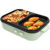 DAHAD Hot Pot e grill da tavolo elettrico 2 in 1, 1300 W, doppio uso, elettrico coreano, con 2 regolazione indipendente della temperatura per 1-3 persone, per famiglie, feste di famiglia