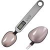 DONGKER Cucchiaio Digitale, 500 g/0,1 g Misurino Digitale per Alimenti con 2 Teste Rimovibile, Cucchiaio Dosatore Elettronico con Display LCD, per Utensili da Cucina, Pasti Quotidiani, Cottura al Forno, Caffè