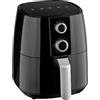 Baroni Home Friggitrice ad Aria Calda Senza Olio con Cestello Antiaderente, Air Fryer con Termostato Regolabile fino a 200°, Capacità 4 Lt, 1450 Watt, 27x21x28 cm