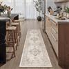 PureCozy Tappeto Corridoio 60x240cm Beige Passatoia | Antiscivolo, Lavabile, Vintage, Camera da Letto, Office, Cameretta, Lungo, Carpet, Corridoio, Morbido, Pelo Corto