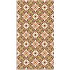Panorama Tappeto Vinile Corridoio - Varie Dimensioni - (Idraulico Orientale Arancia 80x200 cm)