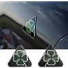 GZZHENGYE Adesivo decorativo 3D Quadrifoglio nero Super Sport Badge compatibile con Alfa Romeo Giulia Stelvio Tonale Giulietta 4c MiTo 159 147 159 Accessori esterni