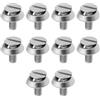 VGOL Set di 10 viti per fari moto M4 x 12 e rondelle a tazza compatibili con Vespa SS180, VBB, GS150 GS160 150 Sprint GT125
