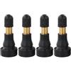 ComfyHarbor 4 x TR600HP ad alta pressione Snap-in ottone valvola pneumatici tubeless steli, per auto e camion leggeri, costruzione in gomma e ottone, e oro, 45 x 18,5 mm