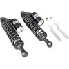 Siuprajsy Universale Ammortizzatori Posteriori 7mm Molla Sospensione per GS850 GS300 XJ1100 CB750 VT250 CB500 XL250 Veicolo off-road ATV Motocicletta 340MM Nero