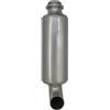 zolink Silenziatore per trattore agricolo trattorino tagliaerba tubo di scappamento scarico diretto diesel marmitta silenziatore generatore diesel tubo scarico fumi，Larghezza88mm ID40mm