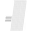 Generic 2X 10x Raggi per Bicicletta in Acciaio Inox da 2 Mm 14G, Antiurto, Ricambio per Riparazioni con per Accessori per Bicicletta