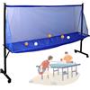 Generico Rete Raccogli-Palline da Ping-Pong (210x142x50 Cm), in Rete Elastica E Tessuto Oxford, con Apertura Anti-Perdita, Alette Laterali Allargate, Adatta A Tavoli da 72 A 82 Pollici.