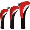 Generic Set di 3 custodie in rete per mazze da golf | Coperture in ferro da golf a collo lungo per uomo donna sport fan driving range