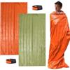 KASESSS 2 Pezzi Bivy Bag, Sacco a Pelo D'Emergenza Impermeabile, Coperta di Sopravvivenza Riutilizzabile, Coperta di Isolamento Termico di Primo Soccorso Ideale per Campeggio, Escursioni e Avventure
