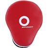plplaaoo Addensato Combattimento MMA Boxe Karate Calcio Punzonatura Allenamento Bersaglio PU Spugna Pad per Boxe Kickboxing Taekwondo Allenamento Rosso Bianco 25x20x7 cm (Rossa)