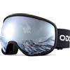 Odoland Maschera da Sci per Adulto e Giovani, Occhiali da Sci, OTG Disign e Protezione UV400, Maschera da Snowboard